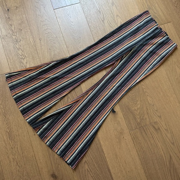 Free People Kitty Flare Striped Wide Leg Pants - Size XS - Like New - Picture 5 of 12